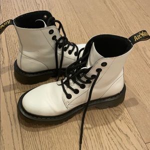 Dr Martens white boots